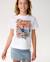 T-shirt fille wave crop White 5 - vertbaudet enfant 