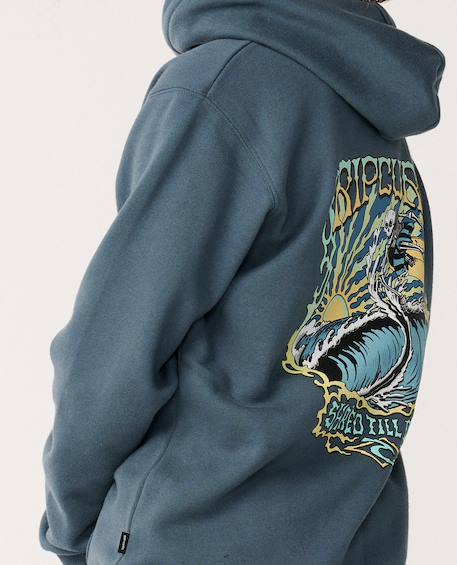 Sweat à capuche garçon air shred Pine night+Vintage white 5 - vertbaudet enfant 