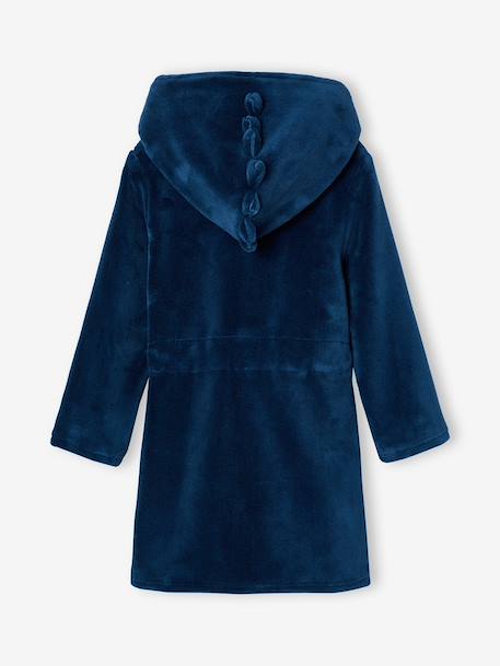 Robe de chambre garçon à capuche bleu océan 2 - vertbaudet enfant 