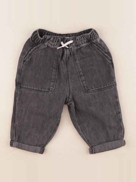 Jean - 6 mois Gris 1 - vertbaudet enfant 