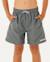 Short de bain boardshort volley enfant streamline offset Argile cuite+Mousse 7 - vertbaudet enfant 