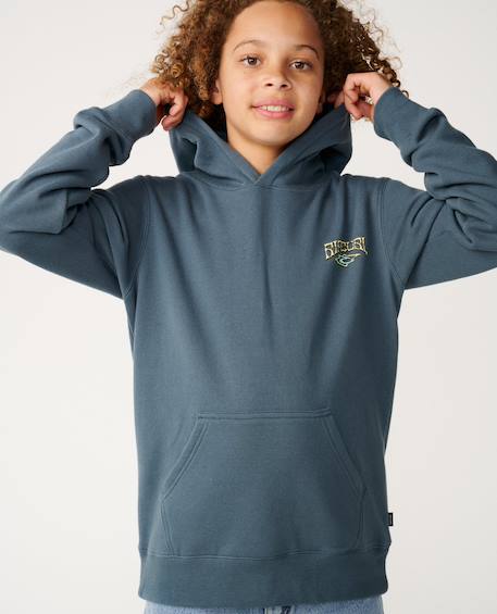 Sweat à capuche garçon air shred Pine night+Vintage white 6 - vertbaudet enfant 