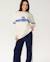 Sweat col rond archive dolphin fille Bone+Dark plum 6 - vertbaudet enfant 