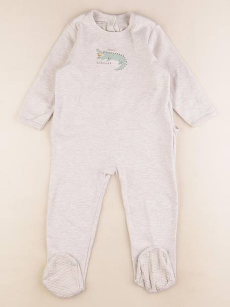 Pyjama coton - 36 mois Gris 1 - vertbaudet enfant 