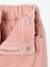 Pantalon large fille velours rose poudré 3 - vertbaudet enfant 