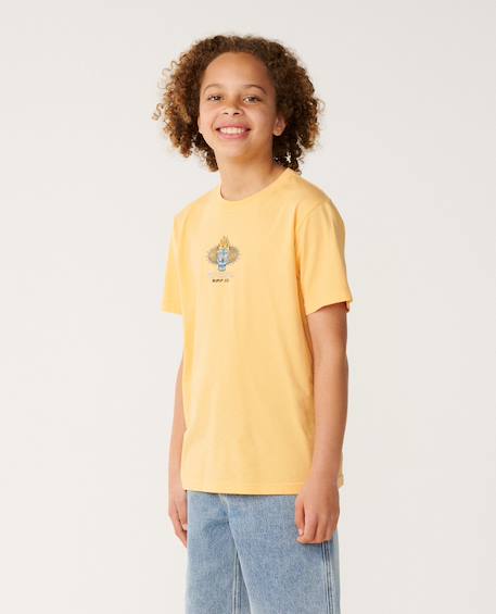 T-shirt garçon new cosmic skull Orange+Os 2 - vertbaudet enfant 