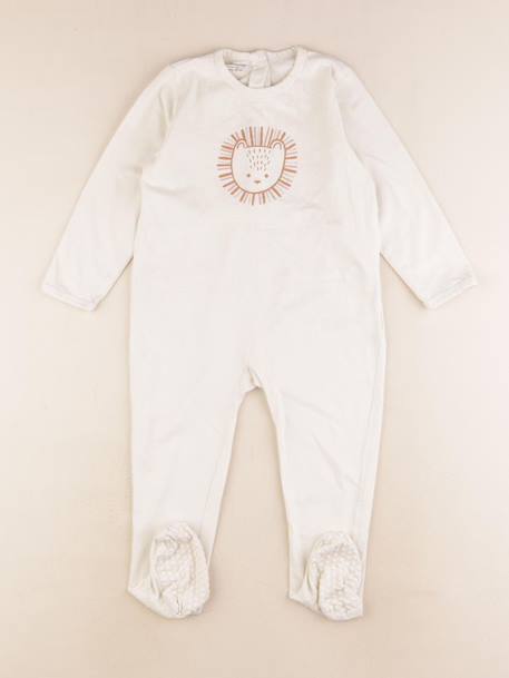 Pyjama coton - 36 mois Beige 1 - vertbaudet enfant 
