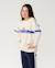 Sweat col rond archive dolphin fille Bone+Dark plum 2 - vertbaudet enfant 