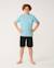 T-shirt garçon staple Blanc+Light navy+Wave pool 16 - vertbaudet enfant 