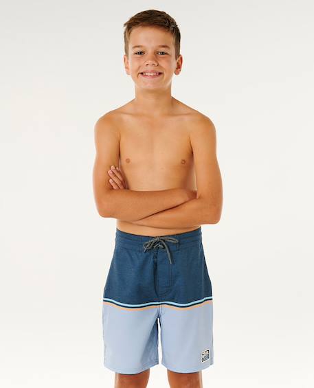 Short de bain boardshort enfant streamline stripe 15' Marine 6 - vertbaudet enfant 