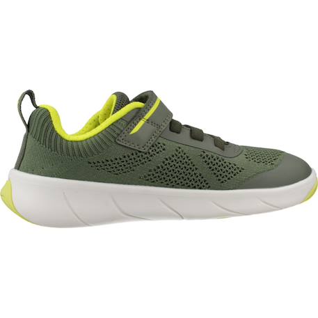 Baskets garçon souples à scratch j foot run Bleu+Vert 7 - vertbaudet enfant 