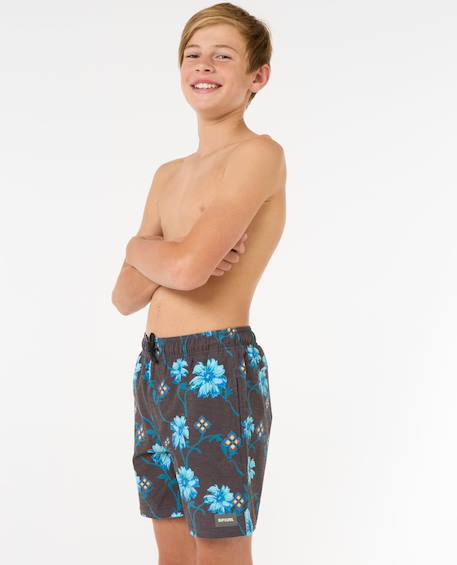 Short de bain volley surf revival floral garçon Black 6 - vertbaudet enfant 