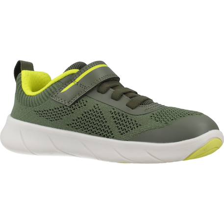 Baskets garçon souples à scratch j foot run Bleu+Vert 11 - vertbaudet enfant 