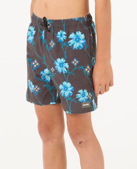 Short de bain volley surf revival floral garçon Black 2 - vertbaudet enfant 