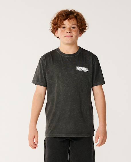 T-shirt garçon surf shack wash Washed black 1 - vertbaudet enfant 