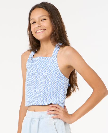 Débardeur dos croisé blissy fille Dark blue 2 - vertbaudet enfant 
