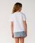 T-shirt fille wave crop White 3 - vertbaudet enfant 