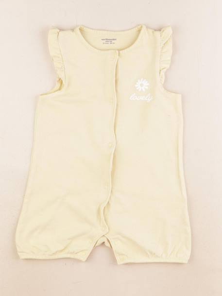 Pyjama coton - 24 mois Jaune 1 - vertbaudet enfant 