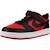 Baskets garçon court borough low recraft Blanc+Noir+Rouge+Rouge 600 16 - vertbaudet enfant 