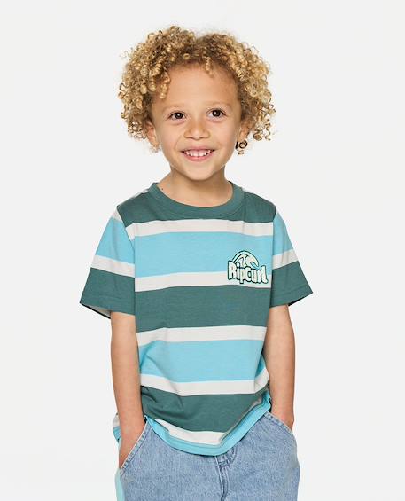 T-shirt garçon paddle out stripe Wave pool 1 - vertbaudet enfant 