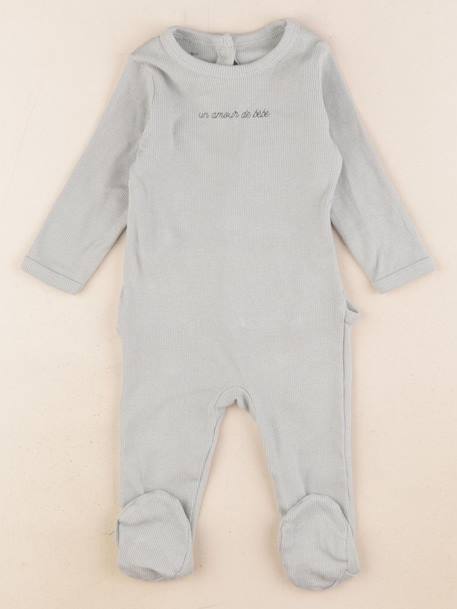 Pyjama coton - 3 mois Vert 1 - vertbaudet enfant 
