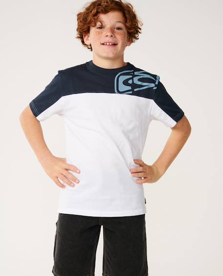 T-shirt garçon archive thrashed panel White 6 - vertbaudet enfant 