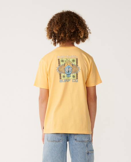T-shirt garçon new cosmic skull Orange+Os 3 - vertbaudet enfant 