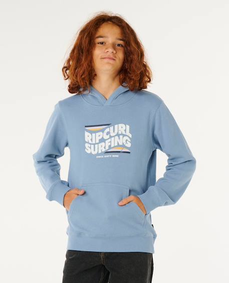 Sweat à capuche garçon streamline Denim délavé 1 - vertbaudet enfant 