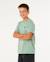 T-shirt garçon streamline lineup Aloe+Bleu marine foncé 2 - vertbaudet enfant 