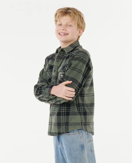 Chemise polaire fun times garçon Deep cactus 2 - vertbaudet enfant 