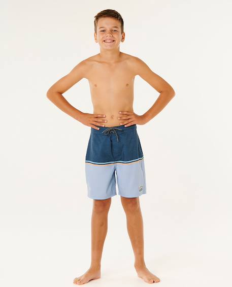 Short de bain boardshort enfant streamline stripe 15' Marine 4 - vertbaudet enfant 