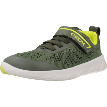 Baskets garçon souples à scratch j foot run Bleu+Vert 10 - vertbaudet enfant 