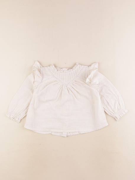 Blouse - 18 mois Beige 1 - vertbaudet enfant 
