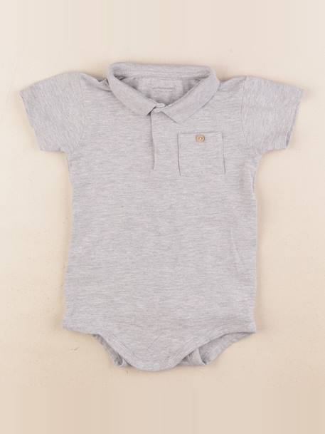 Body à col - 18 mois Gris 1 - vertbaudet enfant 