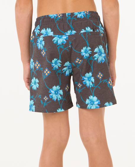 Short de bain volley surf revival floral garçon Black 3 - vertbaudet enfant 