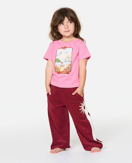 T-shirt fille surf vista Bone+Bright pink 7 - vertbaudet enfant 