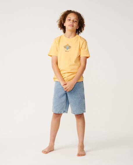 T-shirt garçon new cosmic skull Orange+Os 4 - vertbaudet enfant 