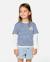 T-shirt fille road trip stripe Sky blue 1 - vertbaudet enfant 