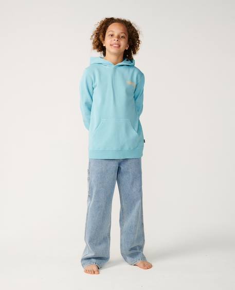Sweat à capuche garçon surf shack art Washed black+Wave pool 10 - vertbaudet enfant 