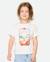 T-shirt fille surf vista Bone+Bright pink 1 - vertbaudet enfant 