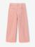 Pantalon large fille velours rose poudré 2 - vertbaudet enfant 