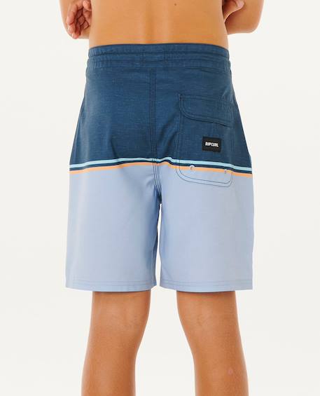 Short de bain boardshort enfant streamline stripe 15' Marine 3 - vertbaudet enfant 
