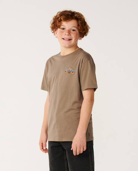 T-shirt garçon hazed & tubed Walnut+Washed black 2 - vertbaudet enfant 