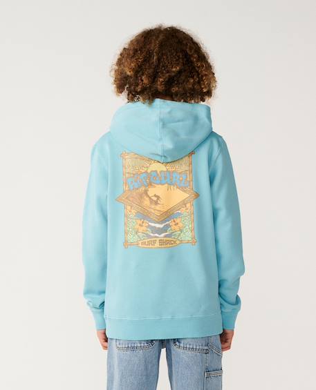 Sweat à capuche garçon surf shack art Washed black+Wave pool 9 - vertbaudet enfant 