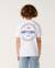 T-shirt garçon staple Blanc+Light navy+Wave pool 3 - vertbaudet enfant 