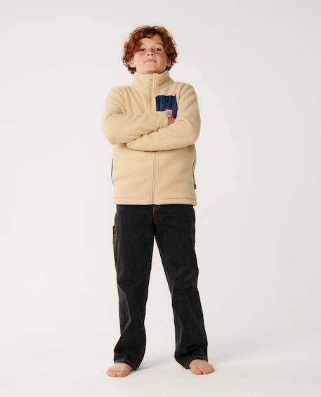 Polaire garçon streamline Khaki sand 4 - vertbaudet enfant 
