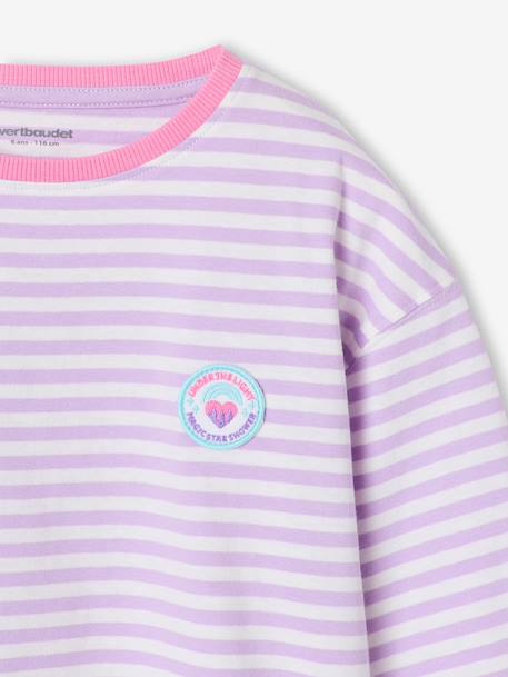 T-shirt manches longues fille violet 3 - vertbaudet enfant 