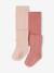 Lot de 2 paires de collants en maille torsadée bébé fille gris chiné+marine+rose pâle 5 - vertbaudet enfant 