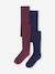 Lot 2 paires de collants en maille fantaisie fille marine+prune 3 - vertbaudet enfant 