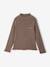 Sous-pull fille tricot prune+taupe 5 - vertbaudet enfant 